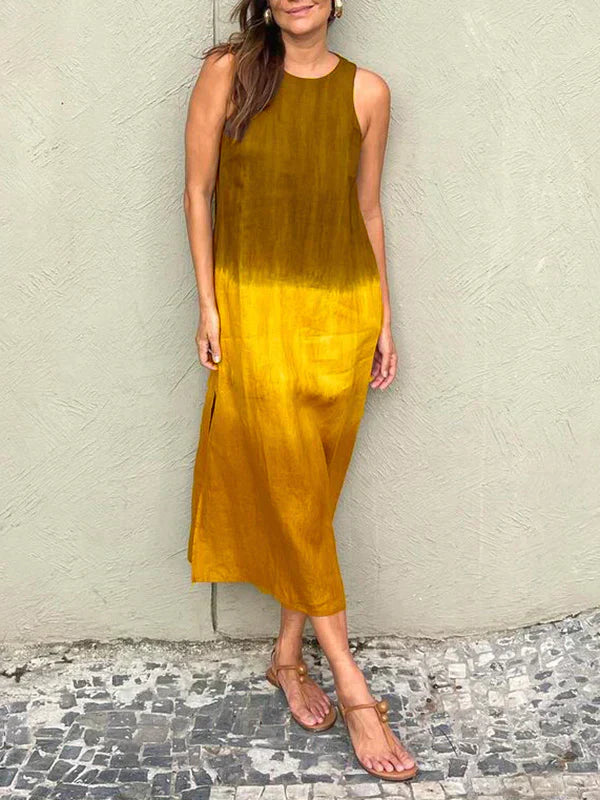 Clara | Robe longue dégradée sans manches pour femmes