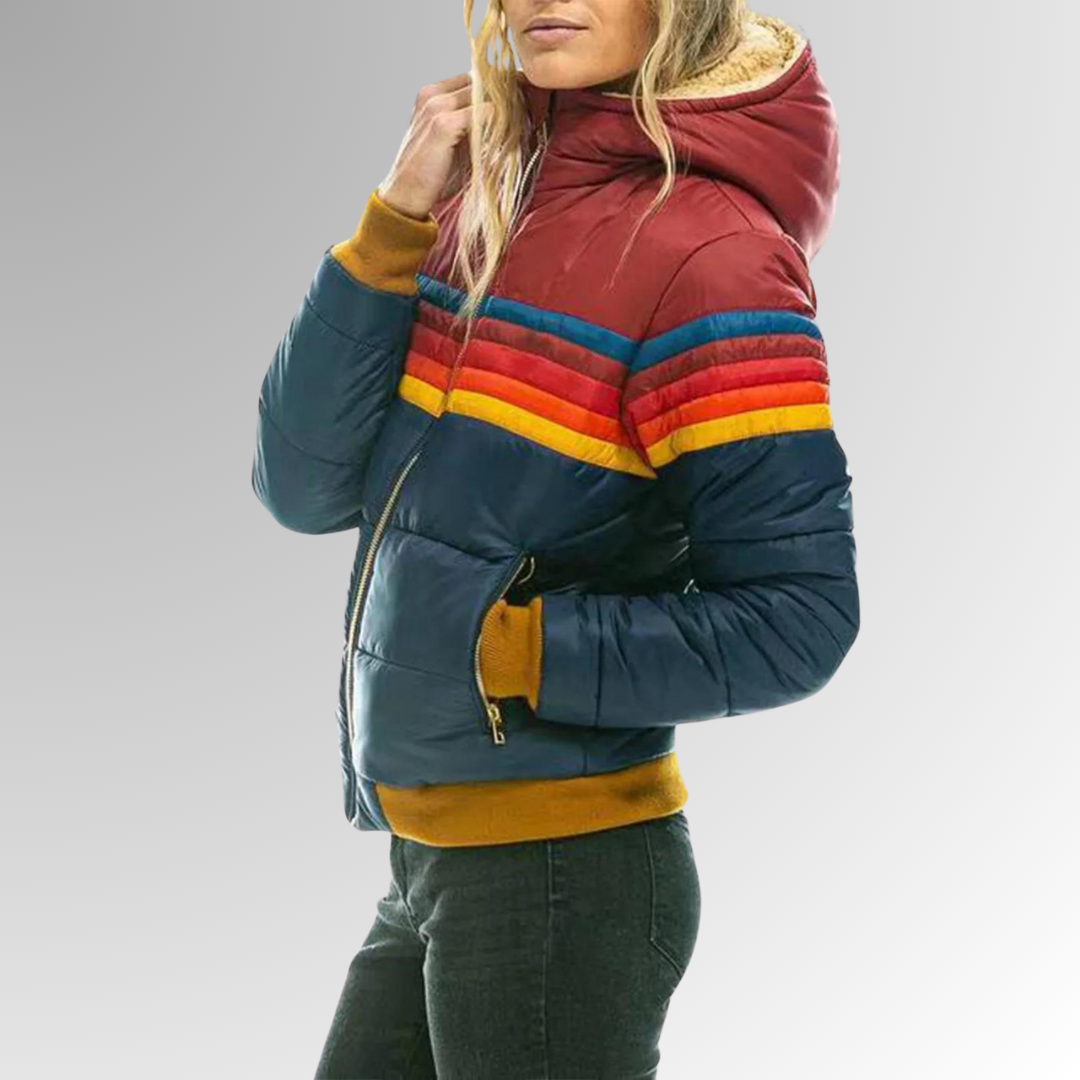 Coralie | Veste matelassée zippée à col montant pour femmes