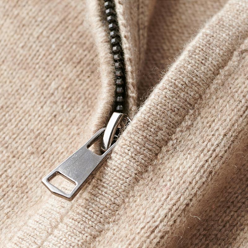 Quentin | Pull à fermeture zippée col montant pour homme