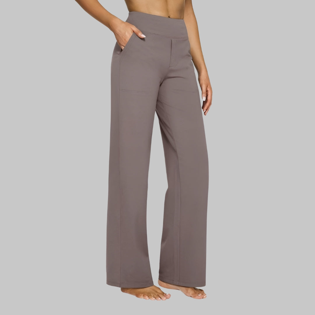 Élise | Pantalon fluide à taille haute pour femmes