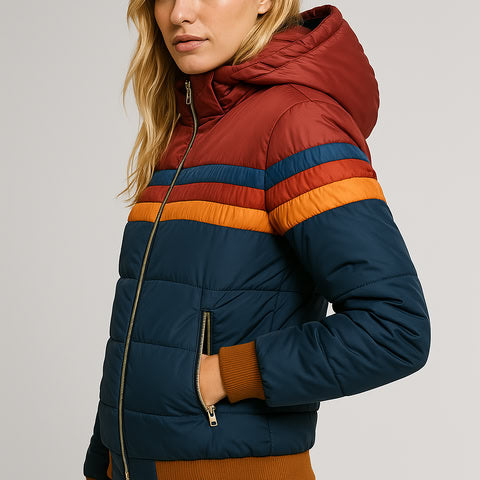 Coralie | Veste matelassée zippée à col montant pour femmes