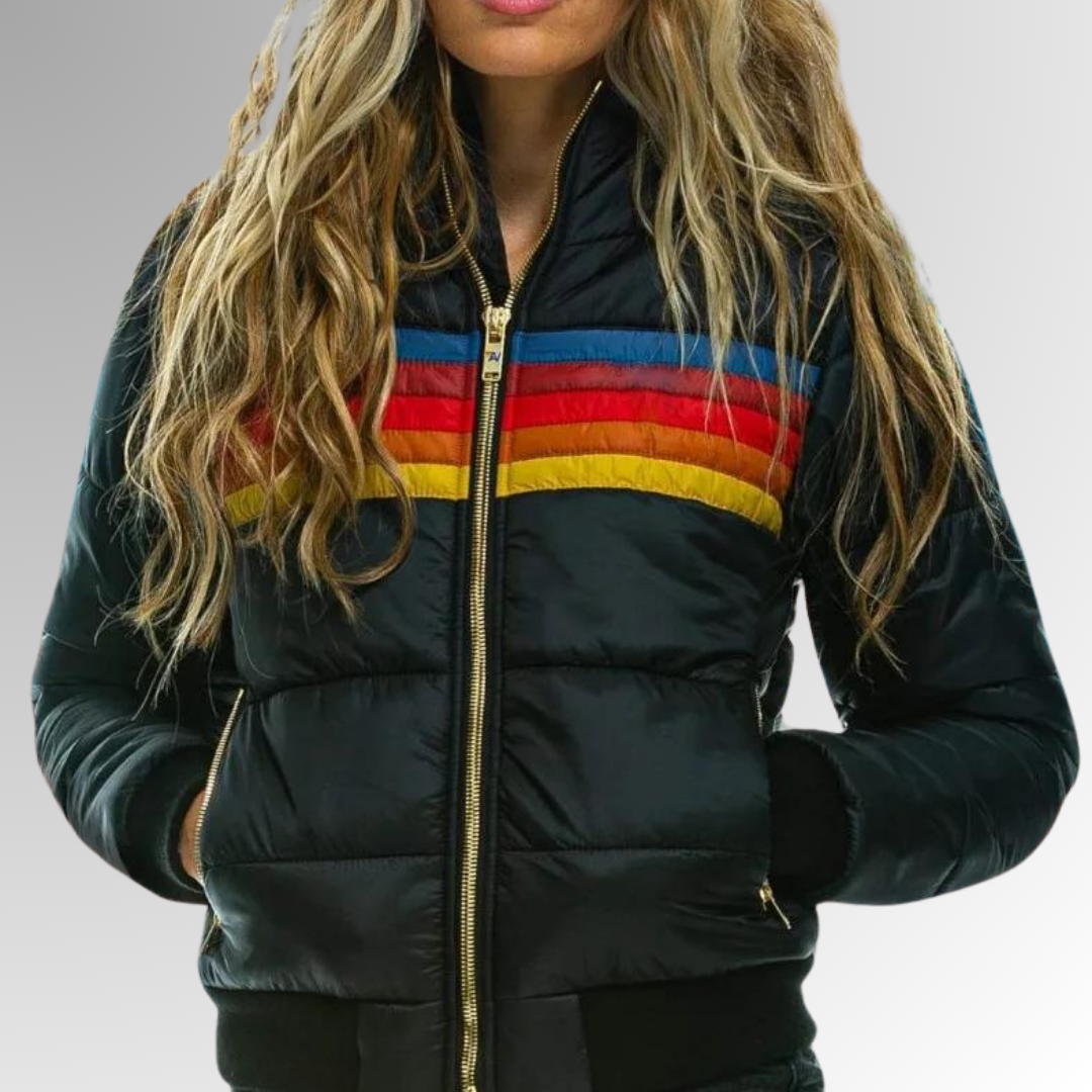 Coralie | Veste matelassée zippée à col montant pour femmes