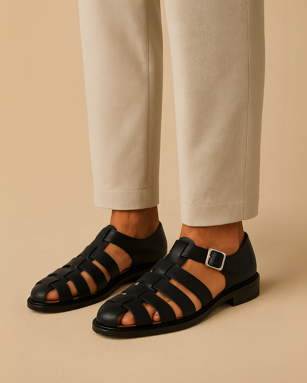 Alma | Sandales classiques tressées en cuir pour femmes