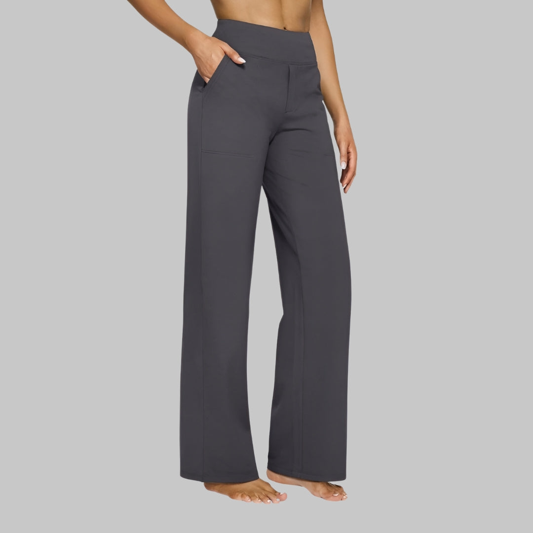 Élise | Pantalon fluide à taille haute pour femmes