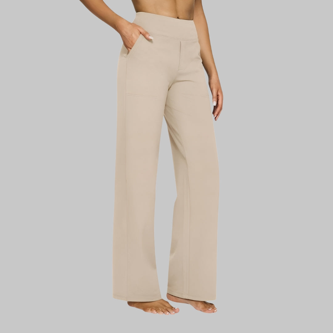 Élise | Pantalon fluide à taille haute pour femmes