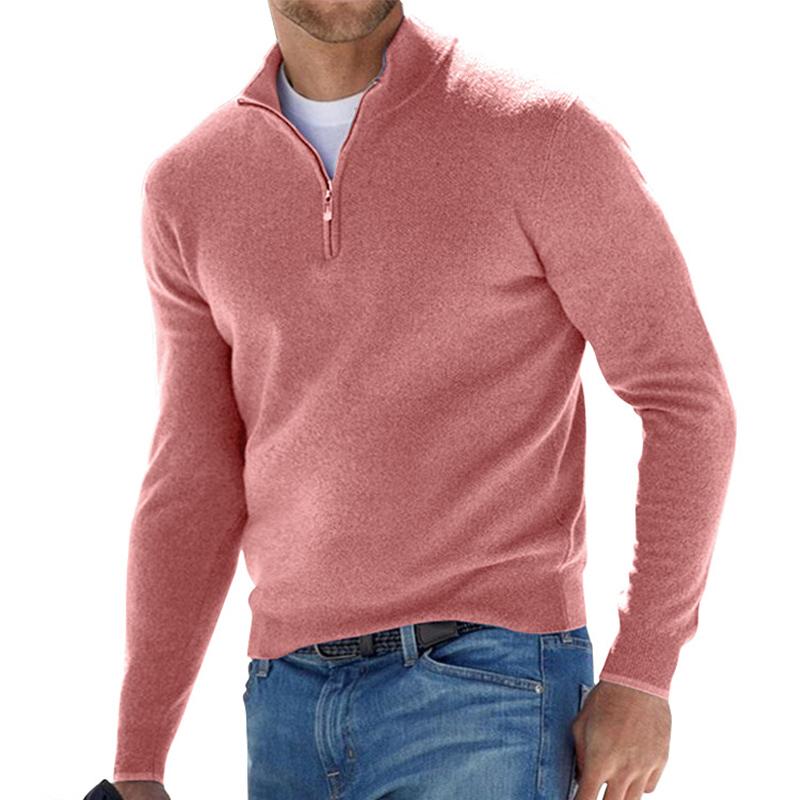 Quentin | Pull à fermeture zippée col montant pour homme
