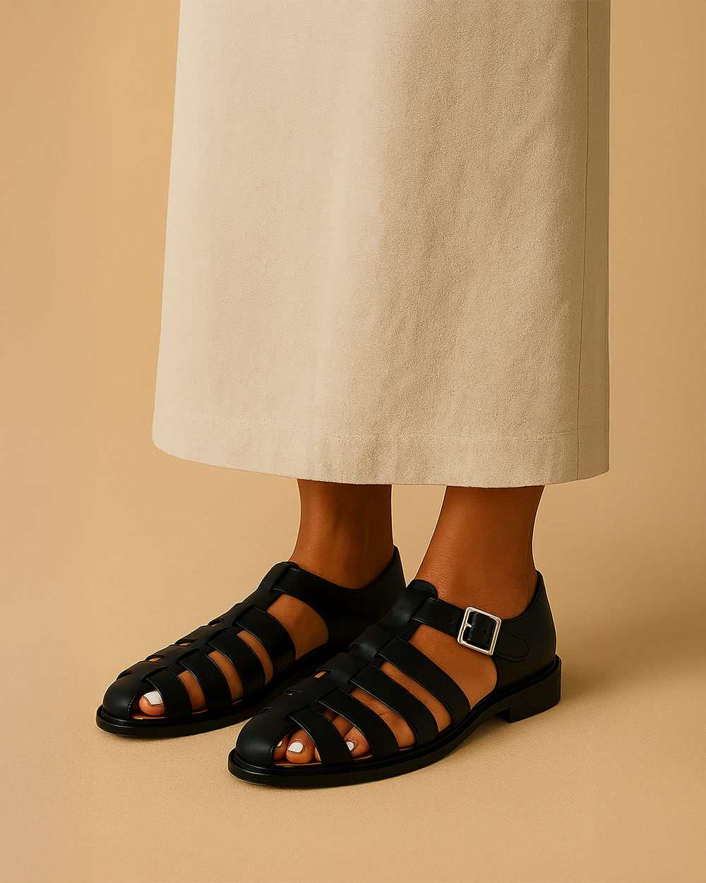 Alma | Sandales classiques tressées en cuir pour femmes