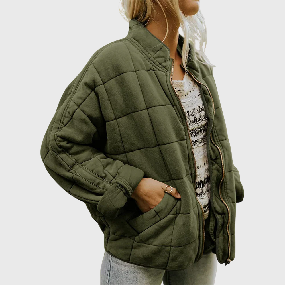 Maïa | Veste matelassée décontractée à fermeture éclair pour femmes