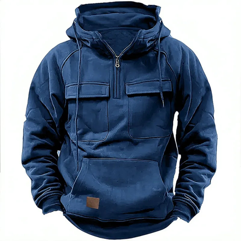 Rémi | Sweat à capuche zippé avec poches pour hommes