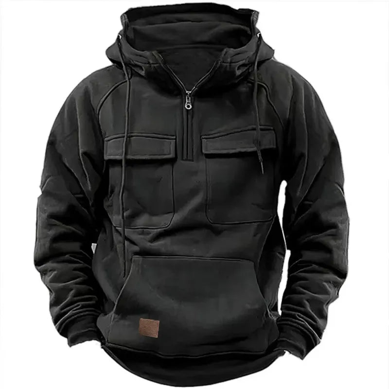 Rémi | Sweat à capuche zippé avec poches pour hommes