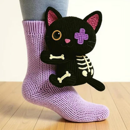 Enola | Chaussettes fantaisie animales pour femme