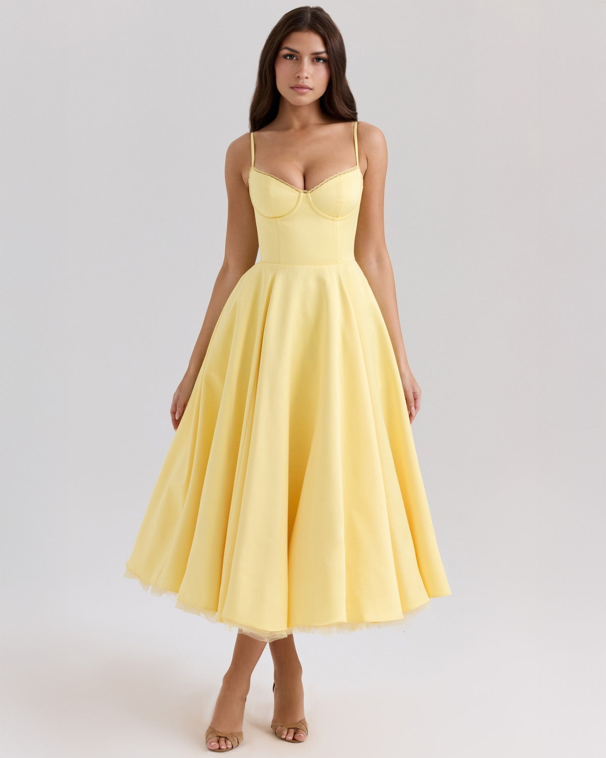 Brigitte | Robe midi élégante pour femmes