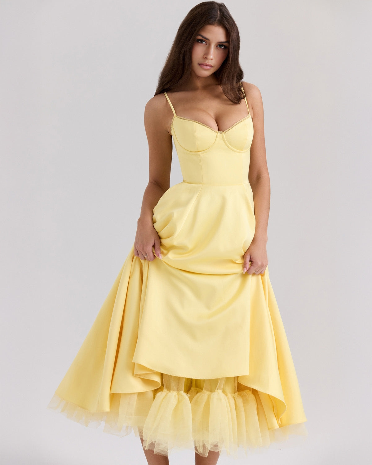 Brigitte | Robe midi élégante pour femmes