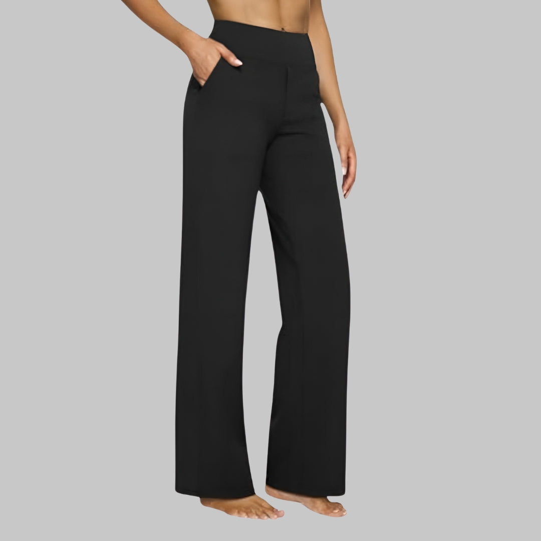 Élise | Pantalon fluide à taille haute pour femmes