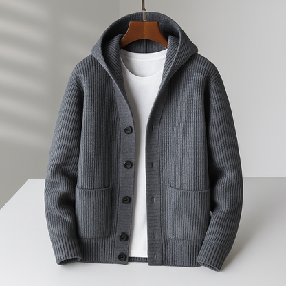 Gaston | Cardigan à capuche pour homme