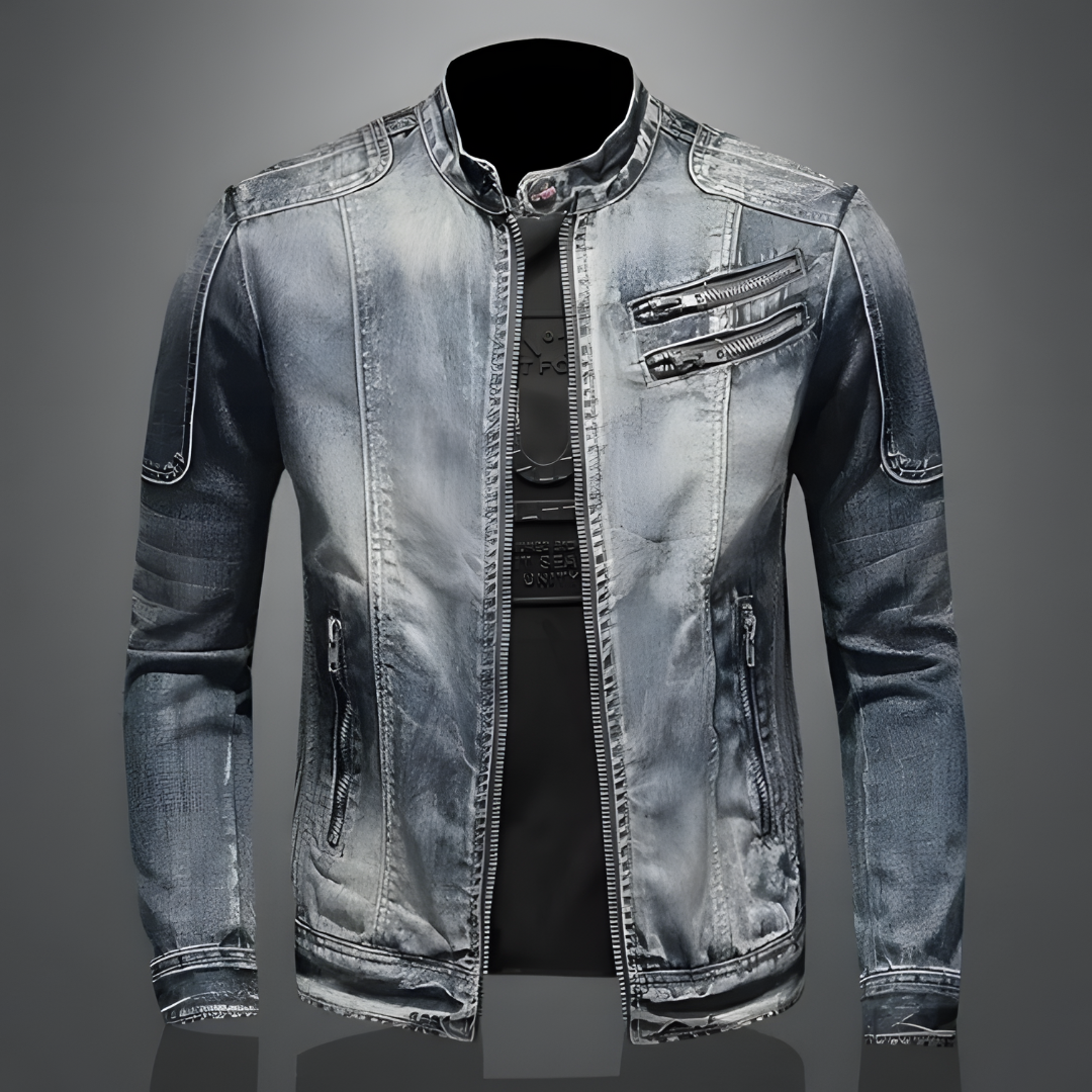 Alexandre | Veste zippée style motard pour homme