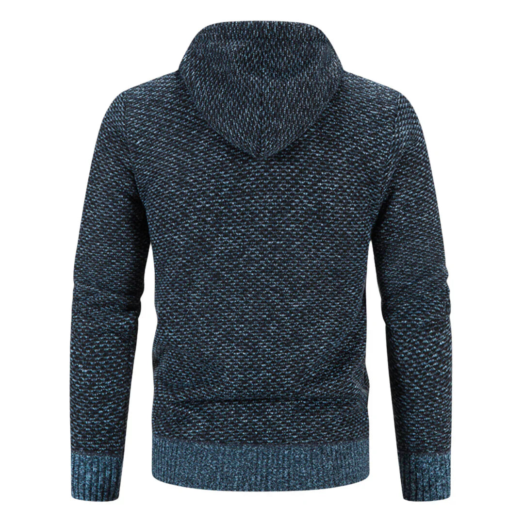 Charles | Cardigan à capuche zippée pour homme