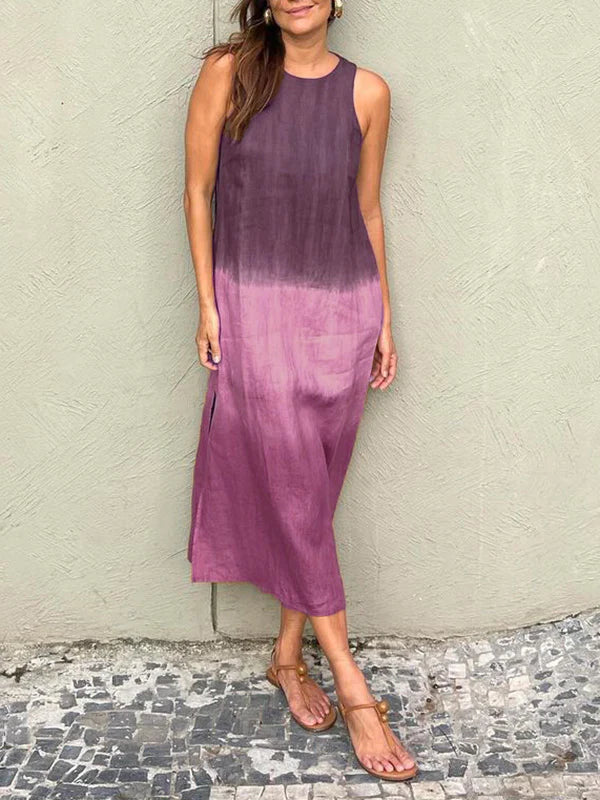 Clara | Robe longue dégradée sans manches pour femmes
