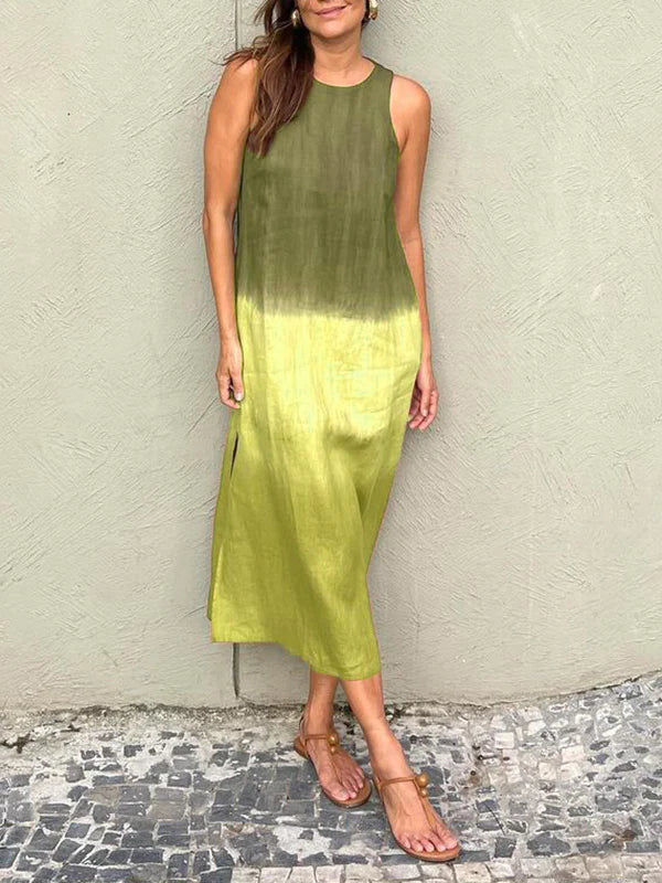 Clara | Robe longue dégradée sans manches pour femmes