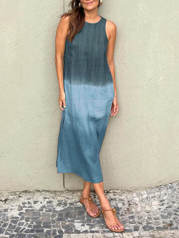 Clara | Robe longue dégradée sans manches pour femmes