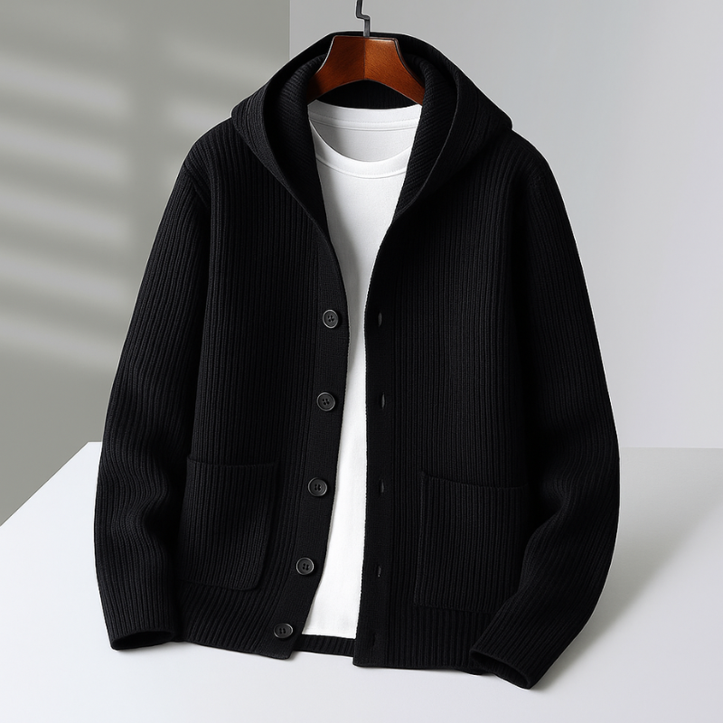 Gaston | Cardigan à capuche pour homme