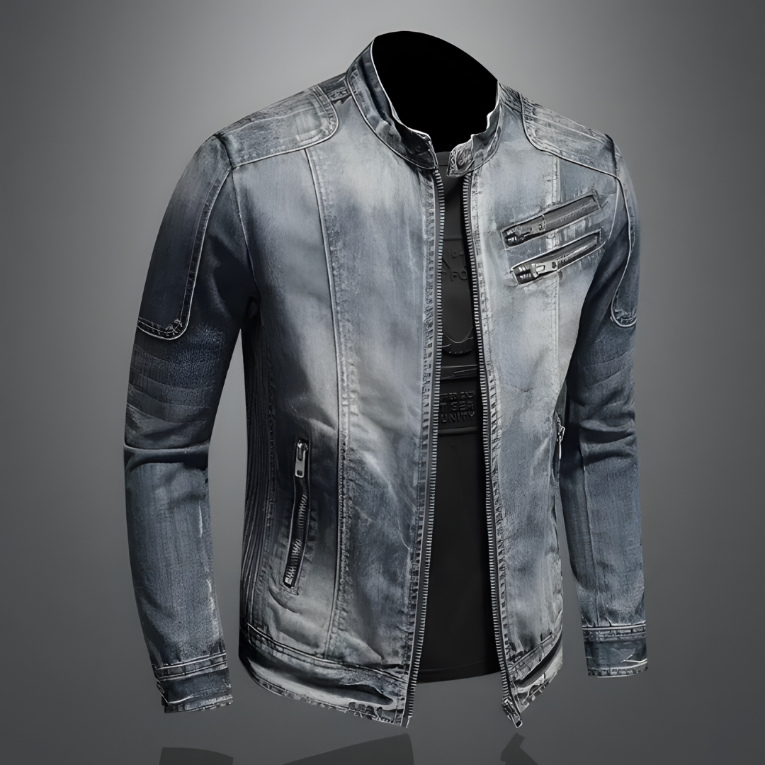 Alexandre | Veste zippée style motard pour homme