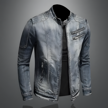 Alexandre | Veste zippée style motard pour homme