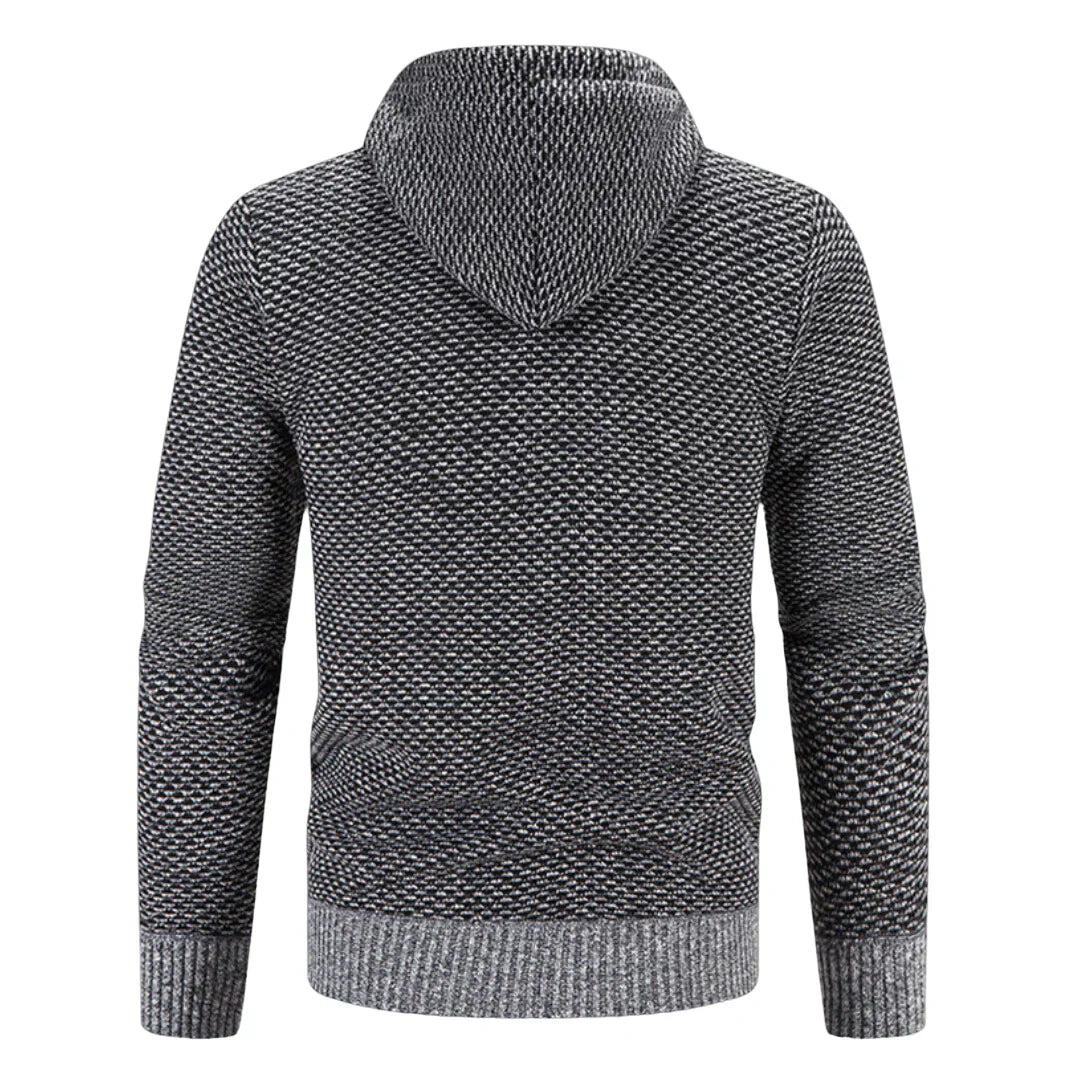 Charles | Cardigan à capuche zippée pour homme