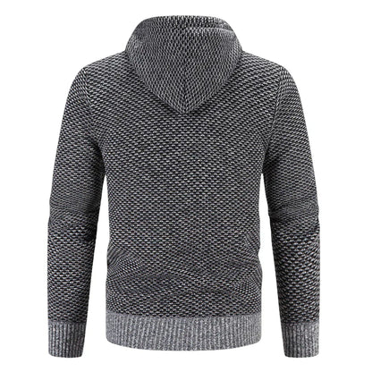 Charles | Cardigan à capuche zippée pour homme