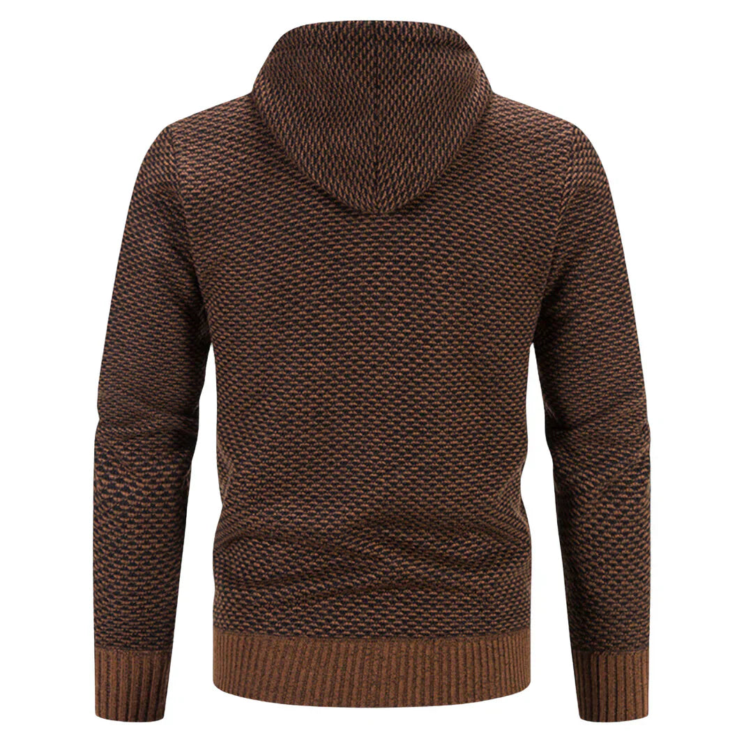 Charles | Cardigan à capuche zippée pour homme
