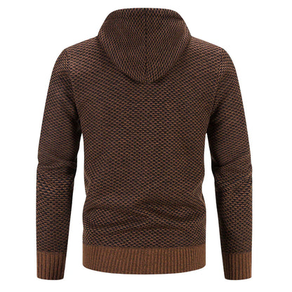Charles | Cardigan à capuche zippée pour homme