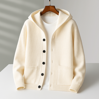 Gaston | Cardigan à capuche pour homme
