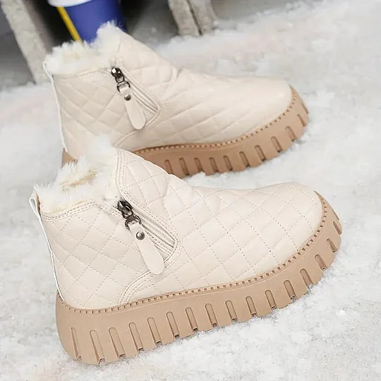 Flavie | Bottines matelassées à fermeture pour femme