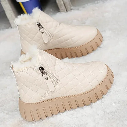 Flavie | Bottines matelassées à fermeture pour femme
