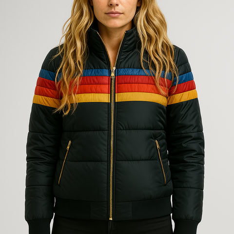 Coralie | Veste matelassée zippée à col montant pour femmes
