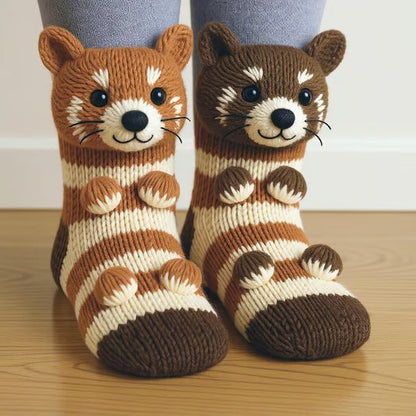 Enola | Chaussettes fantaisie animales pour femme