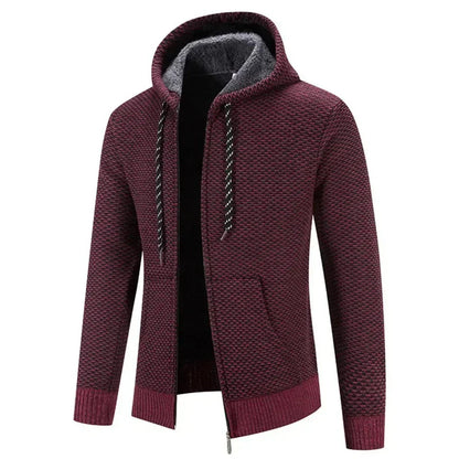 Charles | Cardigan à capuche zippée pour homme