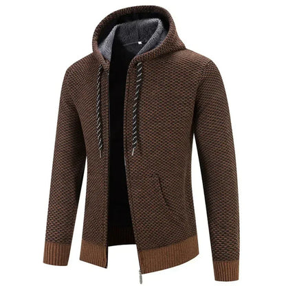 Charles | Cardigan à capuche zippée pour homme
