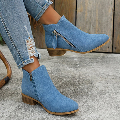 Martine | Bottines à fermeture éclair latérale pour femme