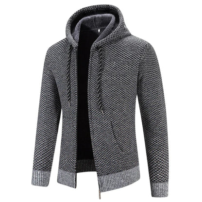 Charles | Cardigan à capuche zippée pour homme