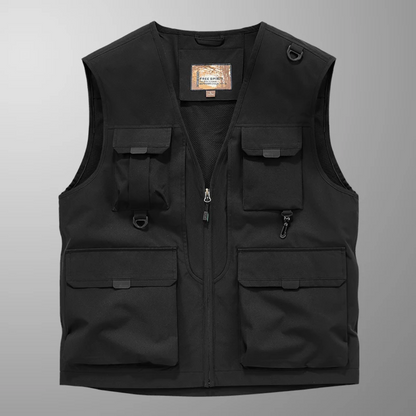 Noah | Gilet utilitaire multi-poches zippé pour homme