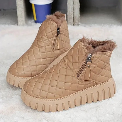 Flavie | Bottines matelassées à fermeture pour femme