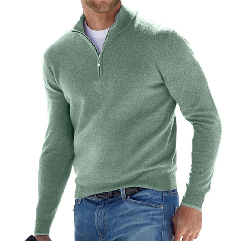 Quentin | Pull à fermeture zippée col montant pour homme
