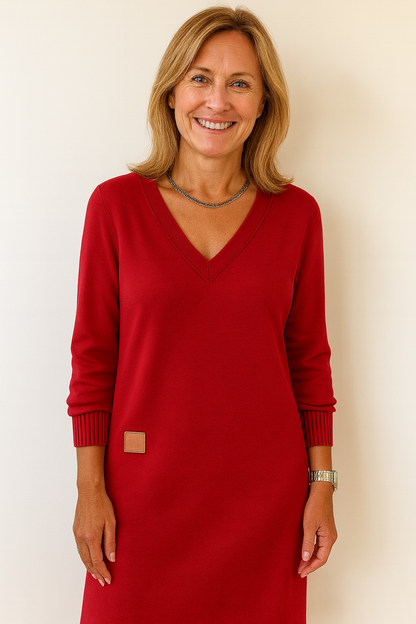 Irma | Robe à col en V pour femme