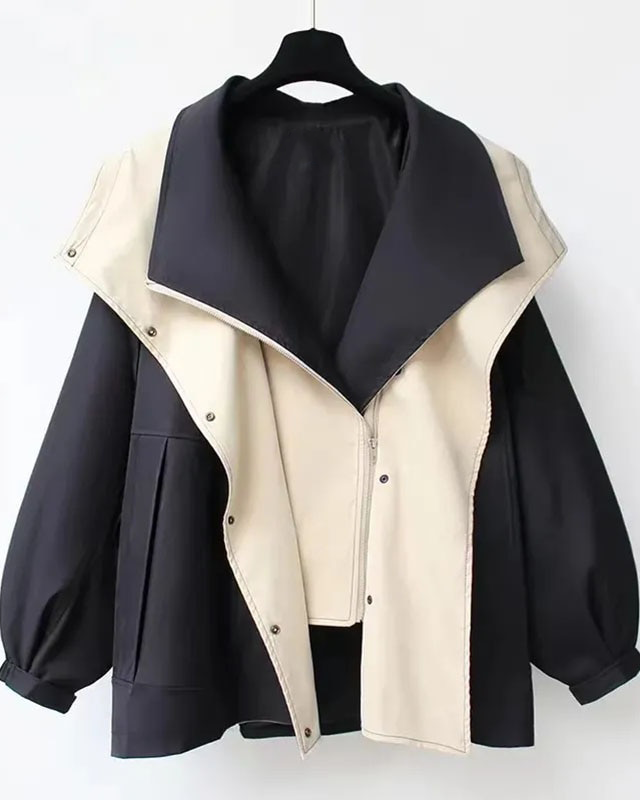 Céline | Élégant manteau coupe-vent à capuche pour femmes