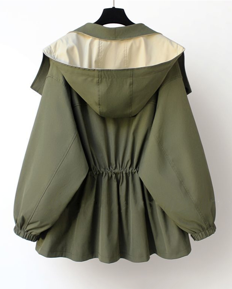 Céline | Élégant manteau coupe-vent à capuche pour femmes