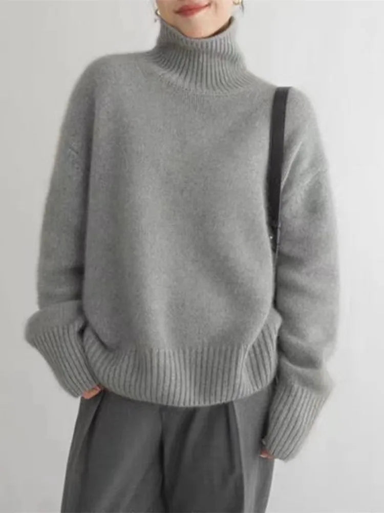 Vanessa | Pull à col montant pour femme