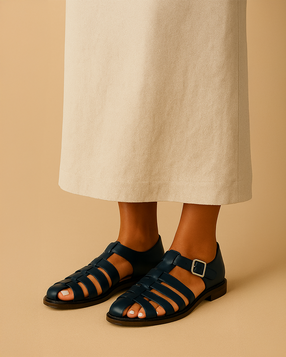 Alma | Sandales classiques tressées en cuir pour femmes