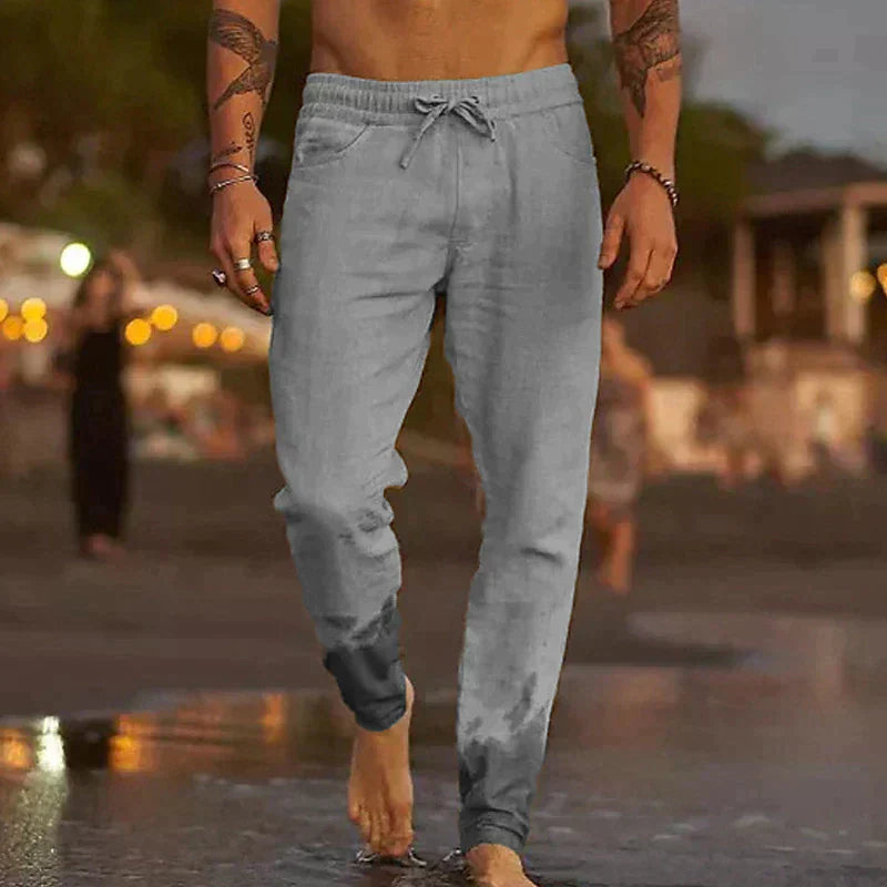 Léo | Pantalon décontracté à cordon avec coupe ajustée pour homme
