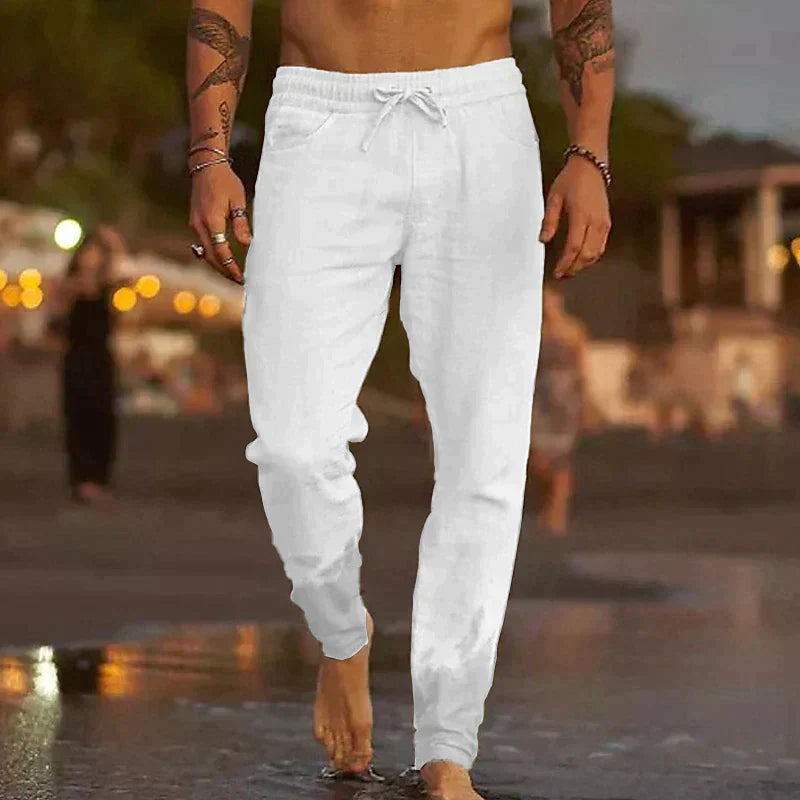 Léo | Pantalon décontracté à cordon avec coupe ajustée pour homme